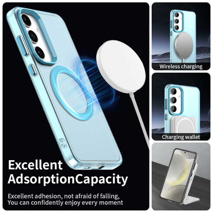 MagSafe-etui til Samsung Galaxy S25 S931 / S24 S921, Techsuit, CandyCase, Blå