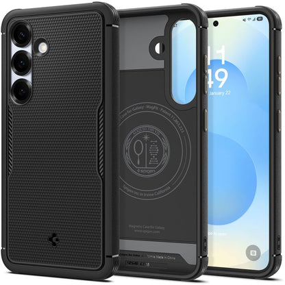 MagSafe cover til Samsung Galaxy S25 S931, Spigen, Core Armor, Mat Sort