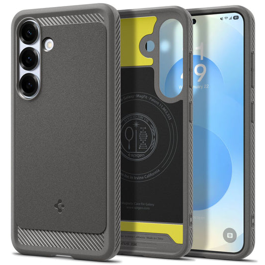 MagSafe cover til Samsung Galaxy S25 S931, Spigen, Rugged Armor, Grå ACS08999
