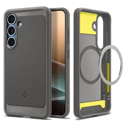 MagSafe cover til Samsung Galaxy S25 S931, Spigen, Rugged Armor, Grå ACS08999