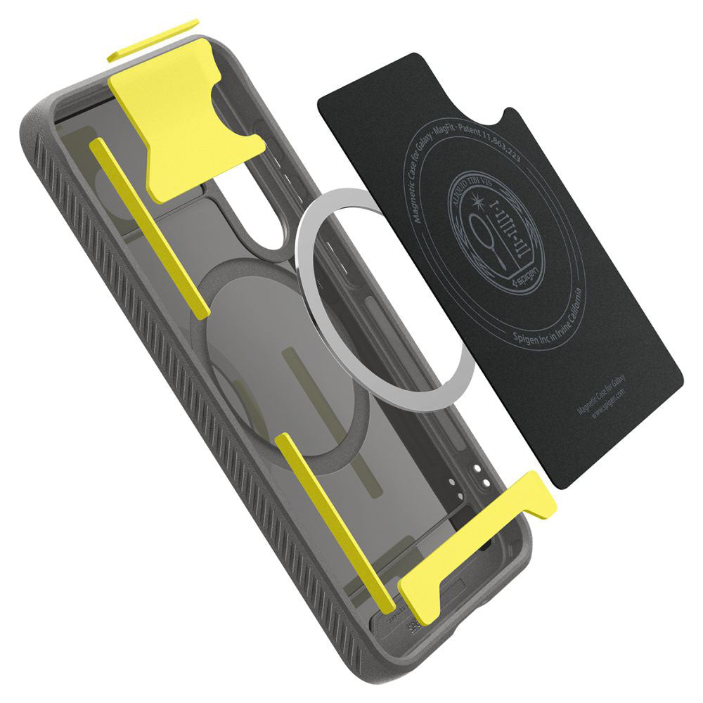 MagSafe cover til Samsung Galaxy S25 S931, Spigen, Rugged Armor, Grå ACS08999