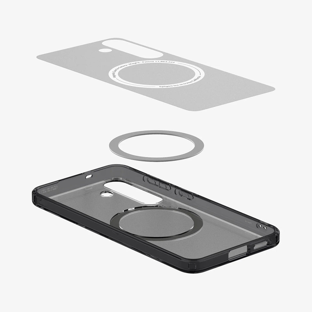MagSafe cover til Samsung Galaxy S25 S931, Spigen, Ultra Hybrid, Satin Sort