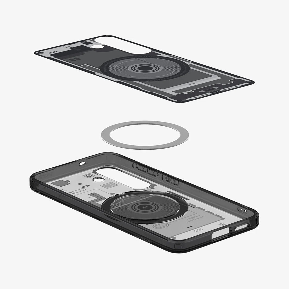 MagSafe cover til Samsung Galaxy S25 S931, Spigen, Ultra Hybrid Zero One, Sort ACS09003
