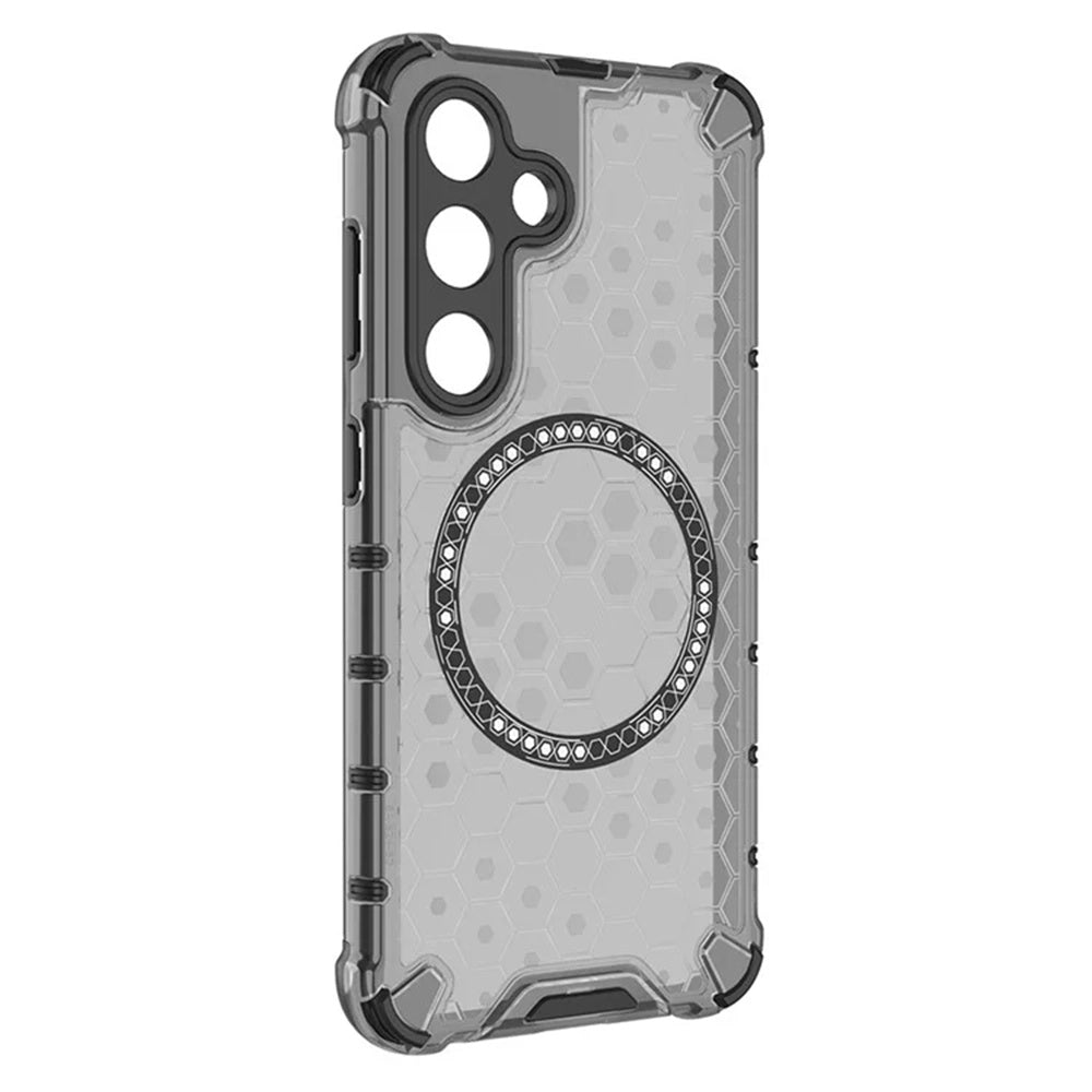 MagSafe-etui til Samsung Galaxy S25 S931, Techsuit, HoneyComb Shield, Sort