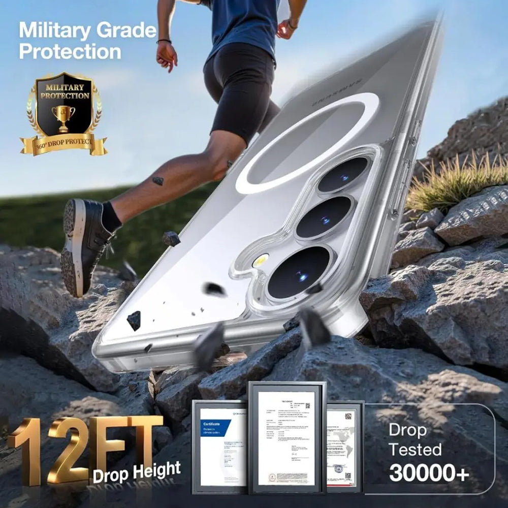 MagSafe cover til Samsung Galaxy S25 S931, Torras, Guardian, Sort