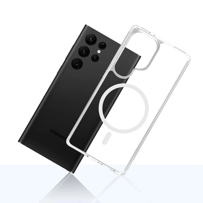 MagSafe-etui til Samsung Galaxy S25 Ultra S938, 3MK, Armor MagCase, Transparent