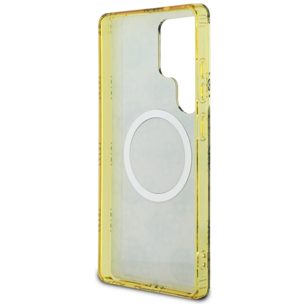 MagSafe cover til Samsung Galaxy S25 Ultra S938, Guess, IML Peony On 4G Background, Brun