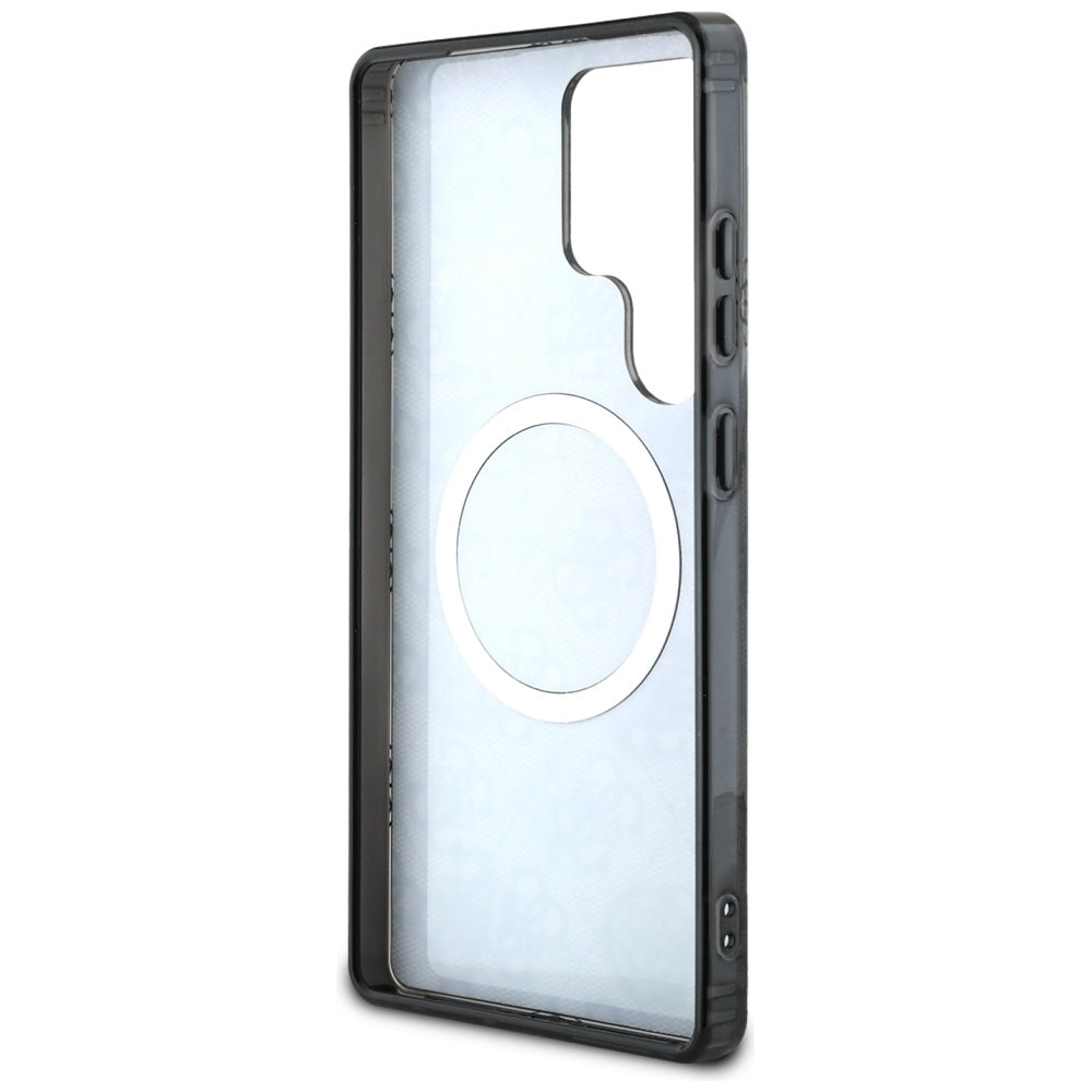 MagSafe cover til Samsung Galaxy S25 Ultra S938, Guess, IML Peony On 4G Background, Sort