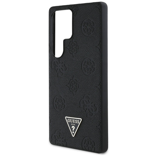 MagSafe cover til Samsung Galaxy S25 Ultra S938, Guess, Peony Grained Hot Stamp Triangle, Sort