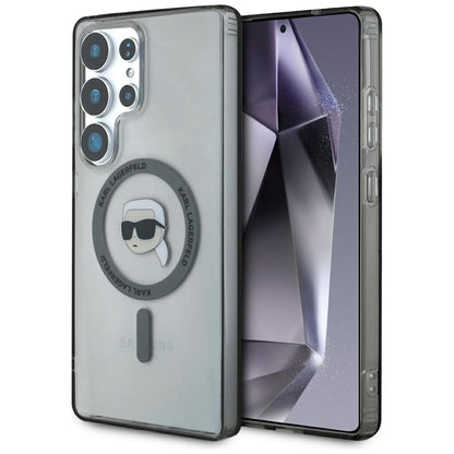 MagSafe cover til Samsung Galaxy S25 Ultra S938, Karl Lagerfeld, IML Karl's Head, Sort