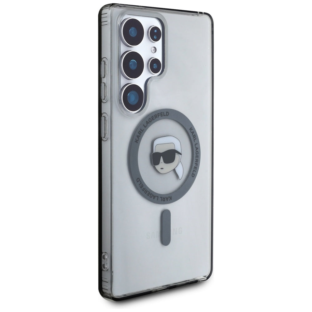 MagSafe cover til Samsung Galaxy S25 Ultra S938, Karl Lagerfeld, IML Karl's Head, Sort
