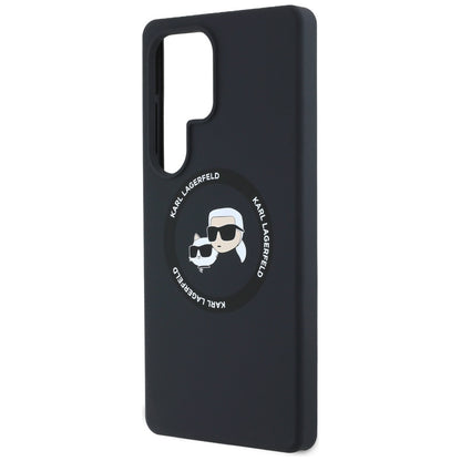 MagSafe cover til Samsung Galaxy S25 Ultra S938, Karl Lagerfeld, Silicone Double Heads, Sort