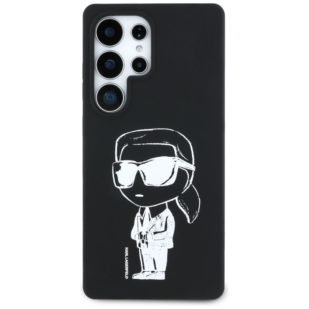 MagSafe cover til Samsung Galaxy S25 Ultra S938, Karl Lagerfeld, Silicone Graffiti, Sort