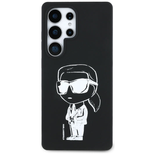 MagSafe cover til Samsung Galaxy S25 Ultra S938, Karl Lagerfeld, Silicone Graffiti, Sort