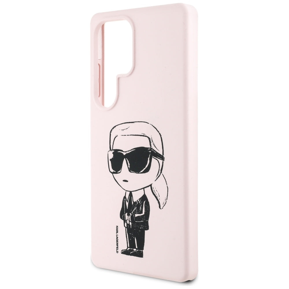 MagSafe cover til Samsung Galaxy S25 Ultra S938, Karl Lagerfeld, Silicone Graffiti, Pink