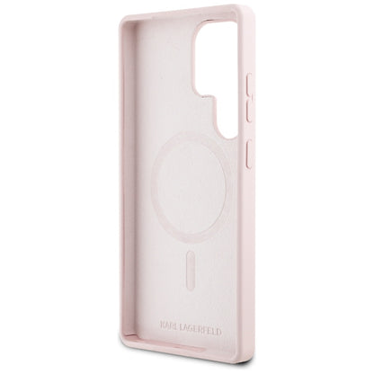 MagSafe cover til Samsung Galaxy S25 Ultra S938, Karl Lagerfeld, Silicone Graffiti, Pink
