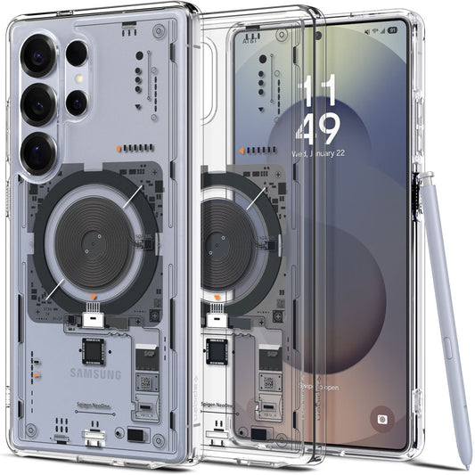 MagSafe cover til Samsung Galaxy S25 Ultra S938, Spigen, Ultra Hybrid Neo One, Gennemsigtig