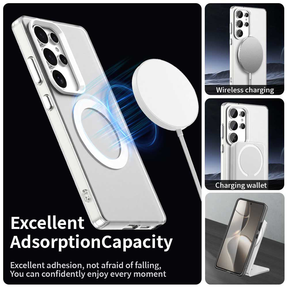MagSafe-etui til Samsung Galaxy S25 Ultra S938, Techsuit, CandyCase, Hvid
