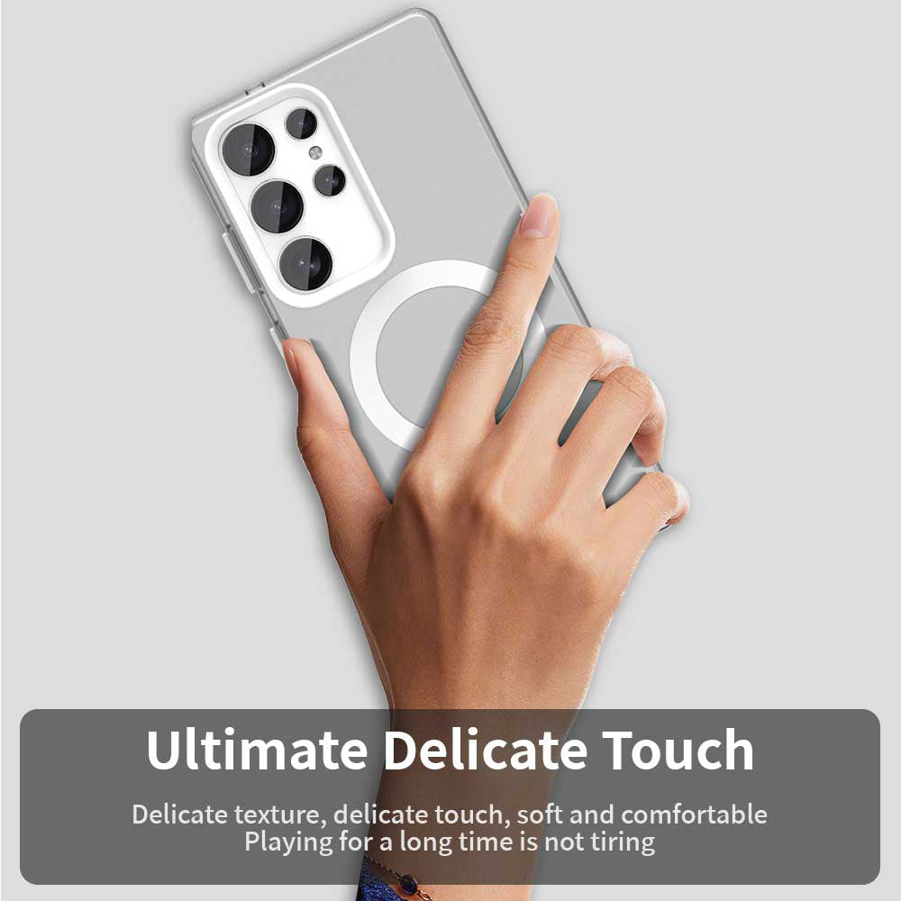 MagSafe-etui til Samsung Galaxy S25 Ultra S938, Techsuit, CandyCase, Hvid