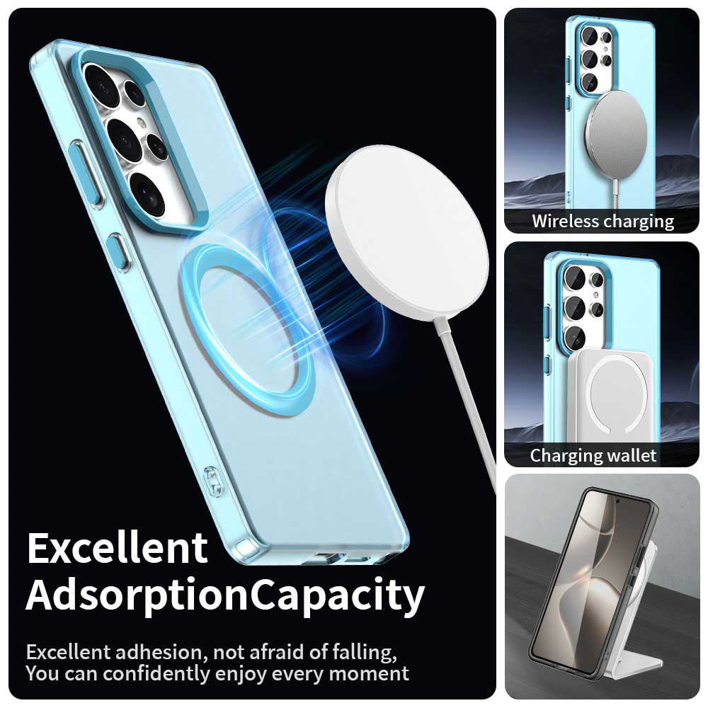 MagSafe-etui til Samsung Galaxy S25 Ultra S938, Techsuit, CandyCase, Blå
