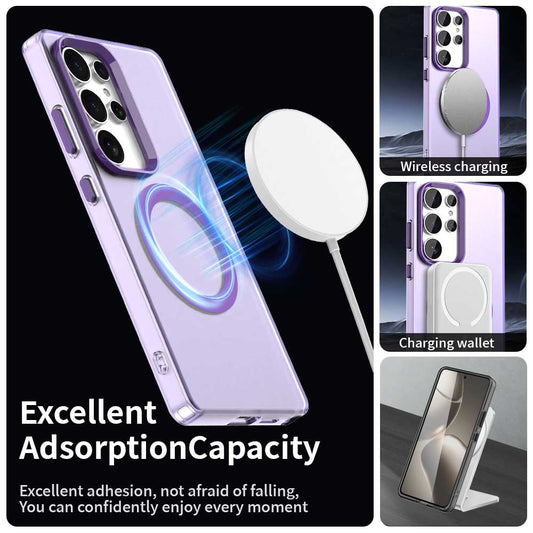 MagSafe-etui til Samsung Galaxy S25 Ultra S938, Techsuit, CandyCase, Lilla