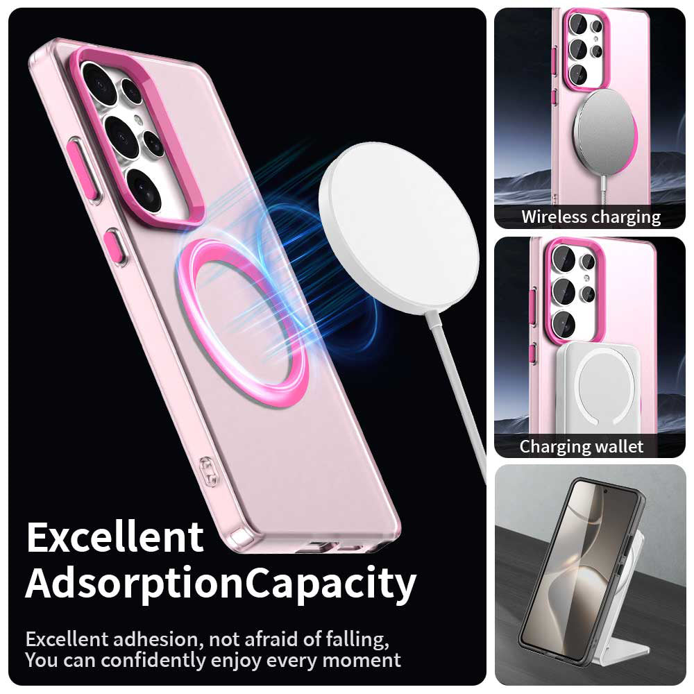 MagSafe-etui til Samsung Galaxy S25 Ultra S938, Techsuit, CandyCase, Pink