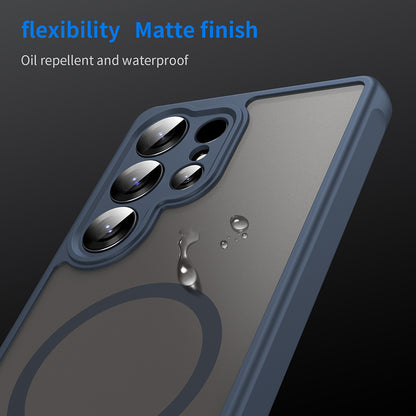 MagSafe-etui til Samsung Galaxy S25 Ultra S938, Techsuit, HaloFrost II, Marineblå