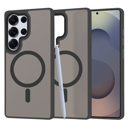 MagSafe cover til Samsung Galaxy S25 Ultra S938, Techsuit, HaloFrost, Sort