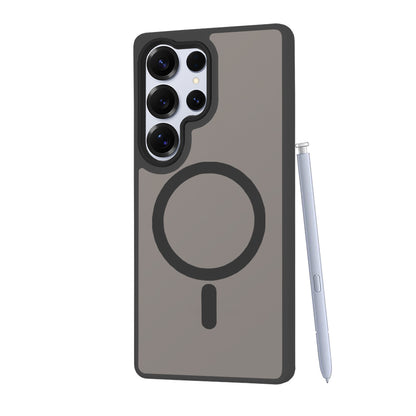 MagSafe cover til Samsung Galaxy S25 Ultra S938, Techsuit, HaloFrost, Sort