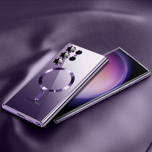 MagSafe-etui til Samsung Galaxy S25 Ultra S938, Techsuit, Luxury Crystal, Rød