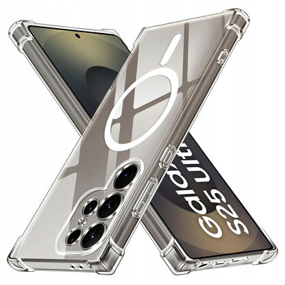 MagSafe-etui til Samsung Galaxy S25 Ultra S938, Techsuit, stødabsorberende, gennemsigtig