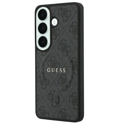 MagSafe Case for Samsung Galaxy S26 FE S741, Guess, 4G Embossed Ring Classic Logo, Black