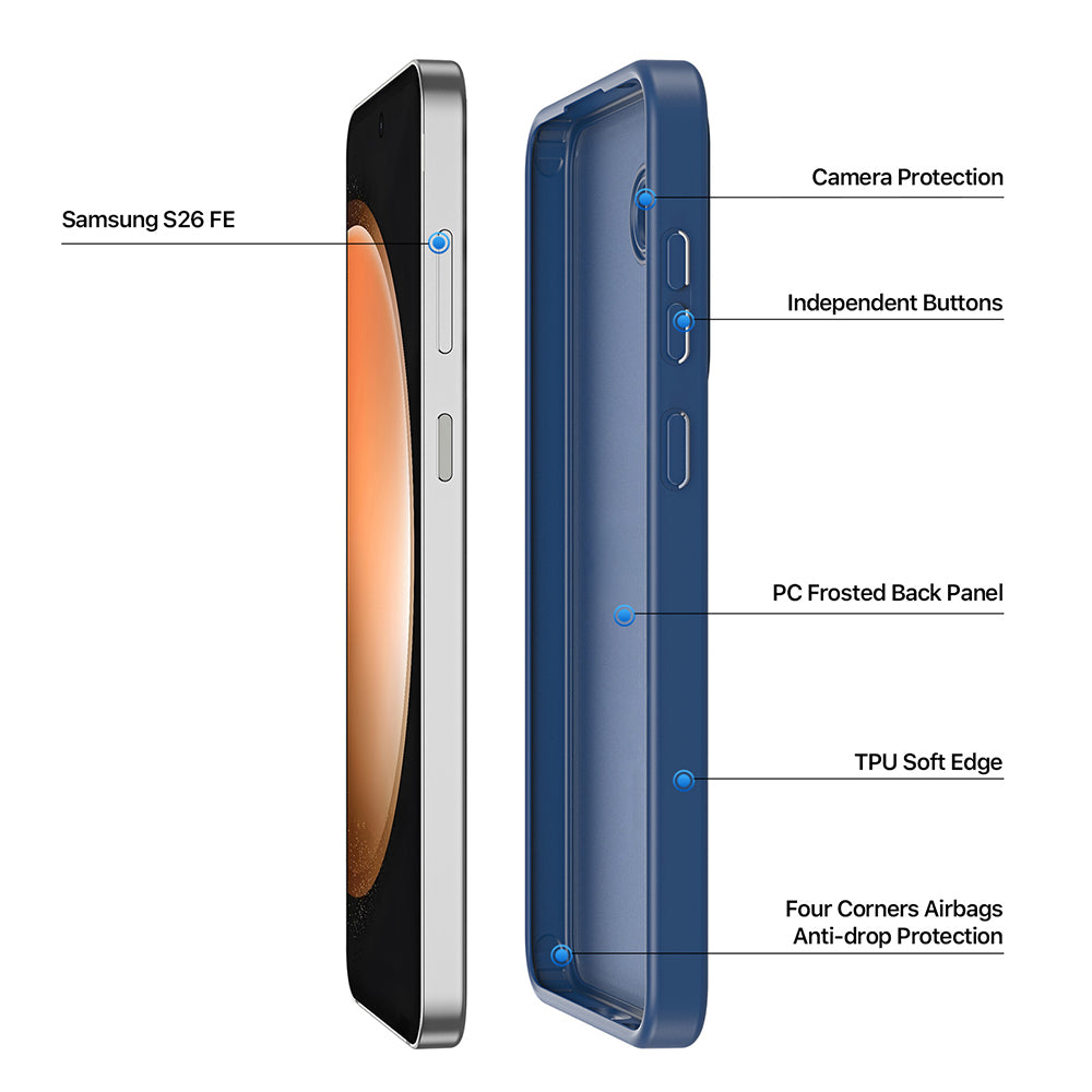 MagSafe-cover til Samsung Galaxy S26 FE S741 / S25 FE, DUX DUCIS, Yind, mørkeblå