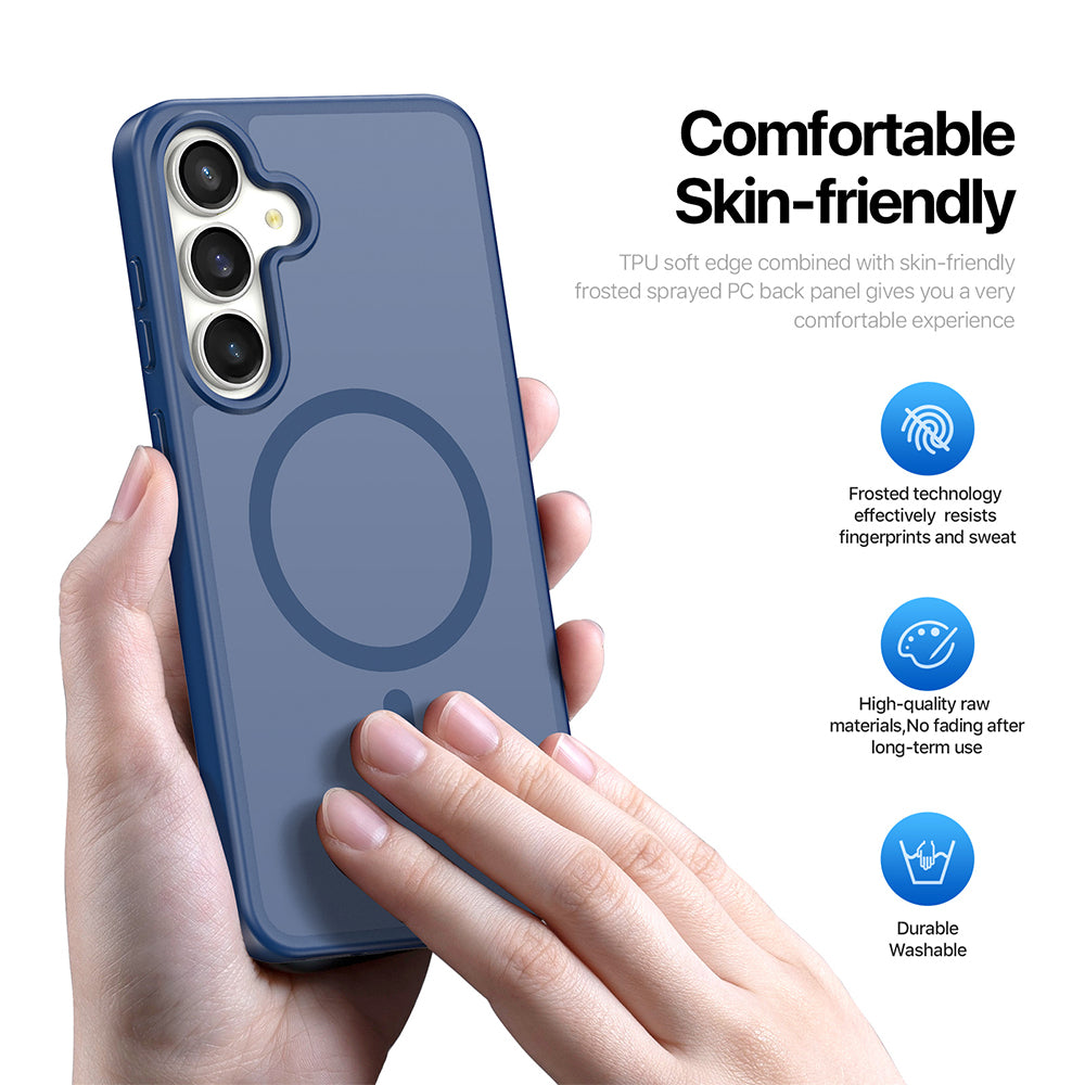 MagSafe-cover til Samsung Galaxy S26 FE S741 / S25 FE, DUX DUCIS, Yind, mørkeblå