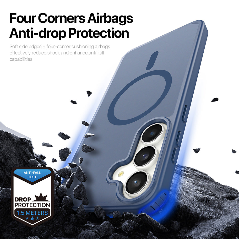 MagSafe-cover til Samsung Galaxy S26 FE S741 / S25 FE, DUX DUCIS, Yind, mørkeblå