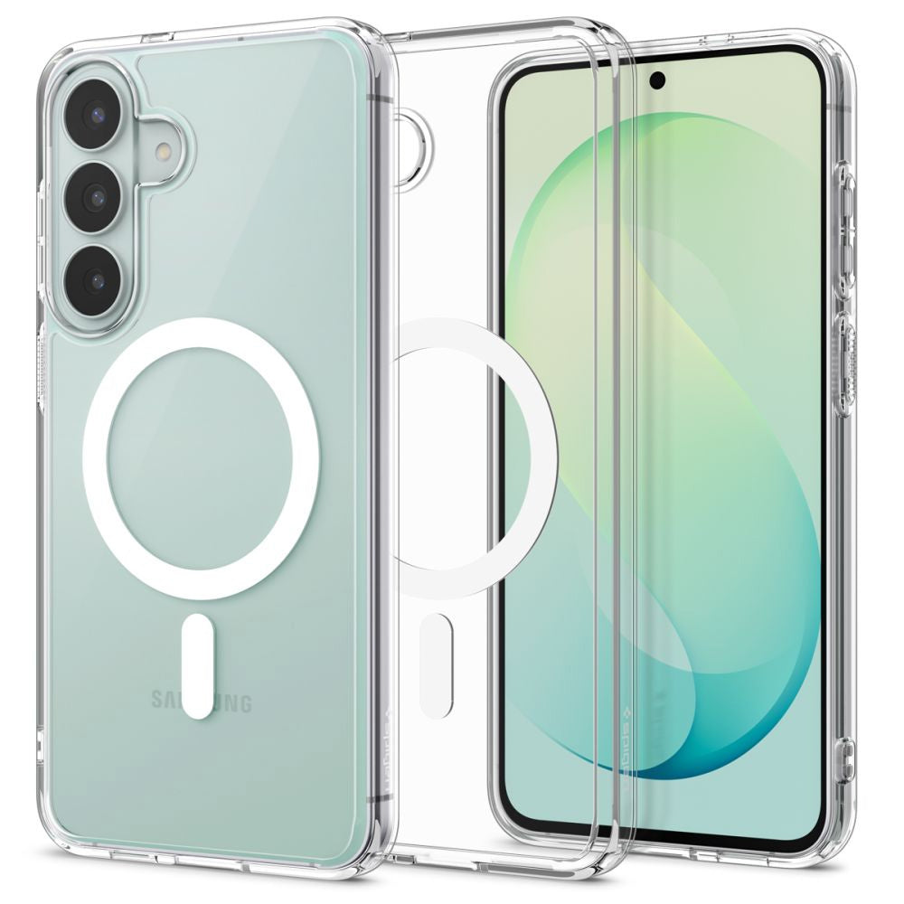 MagSafe-etui til Samsung Galaxy S26 FE S741, Spigen, Ultra Hybrid, Transparent Hvid ACS11636