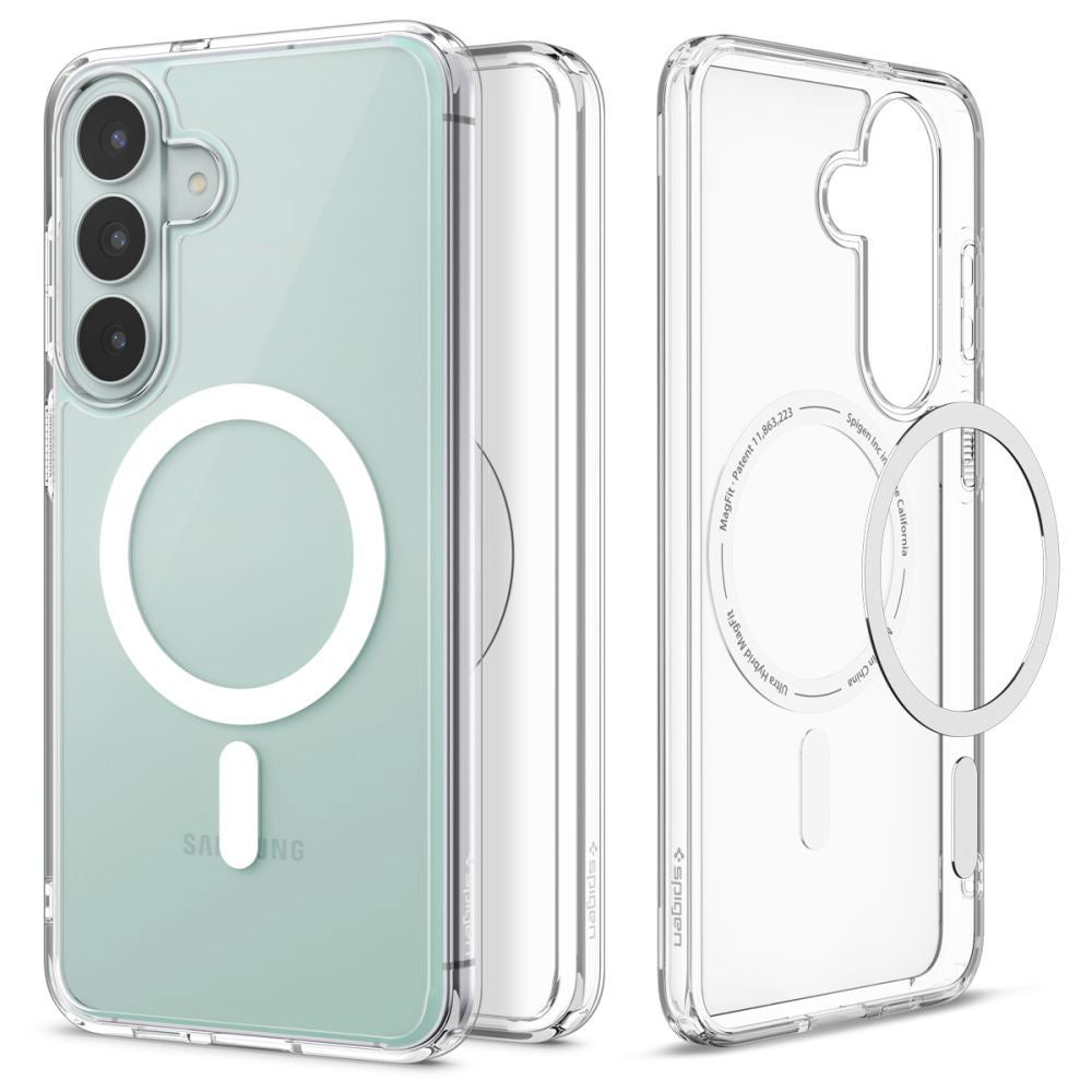 MagSafe-etui til Samsung Galaxy S26 FE S741, Spigen, Ultra Hybrid, Transparent Hvid ACS11636