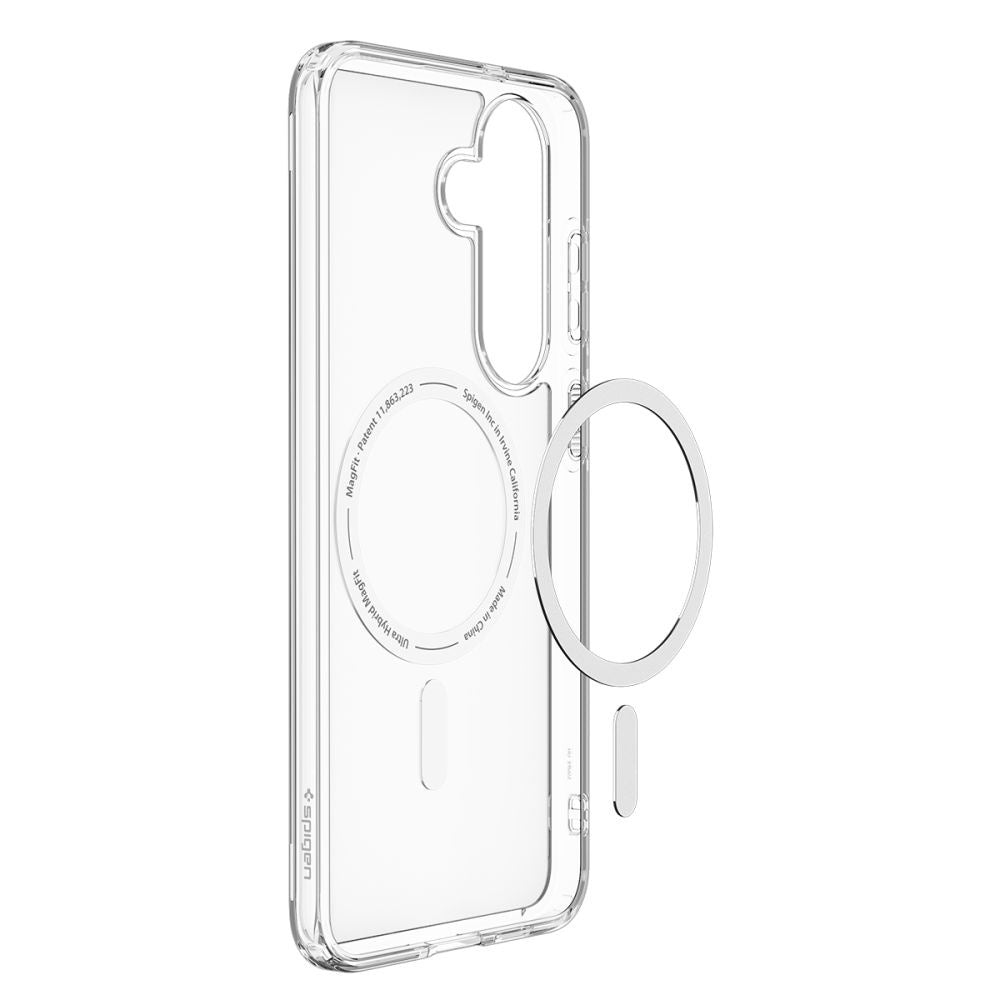 MagSafe-etui til Samsung Galaxy S26 FE S741, Spigen, Ultra Hybrid, Transparent Hvid ACS11636