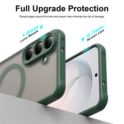 MagSafe-etui til Samsung Galaxy S26 FE S741, Techsuit, HaloFrost II, Grøn