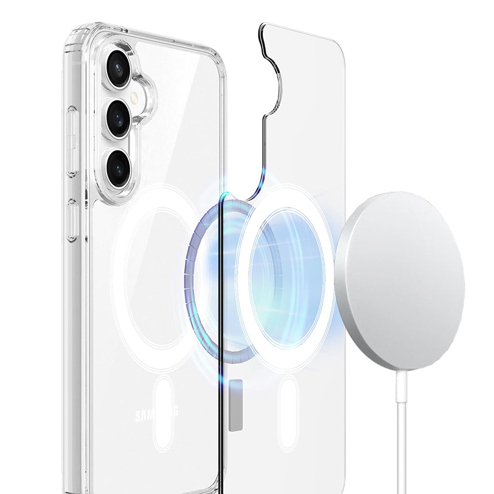 MagSafe-cover til Samsung Galaxy S26 FE S741, Techsuit, Pro, gennemsigtig
