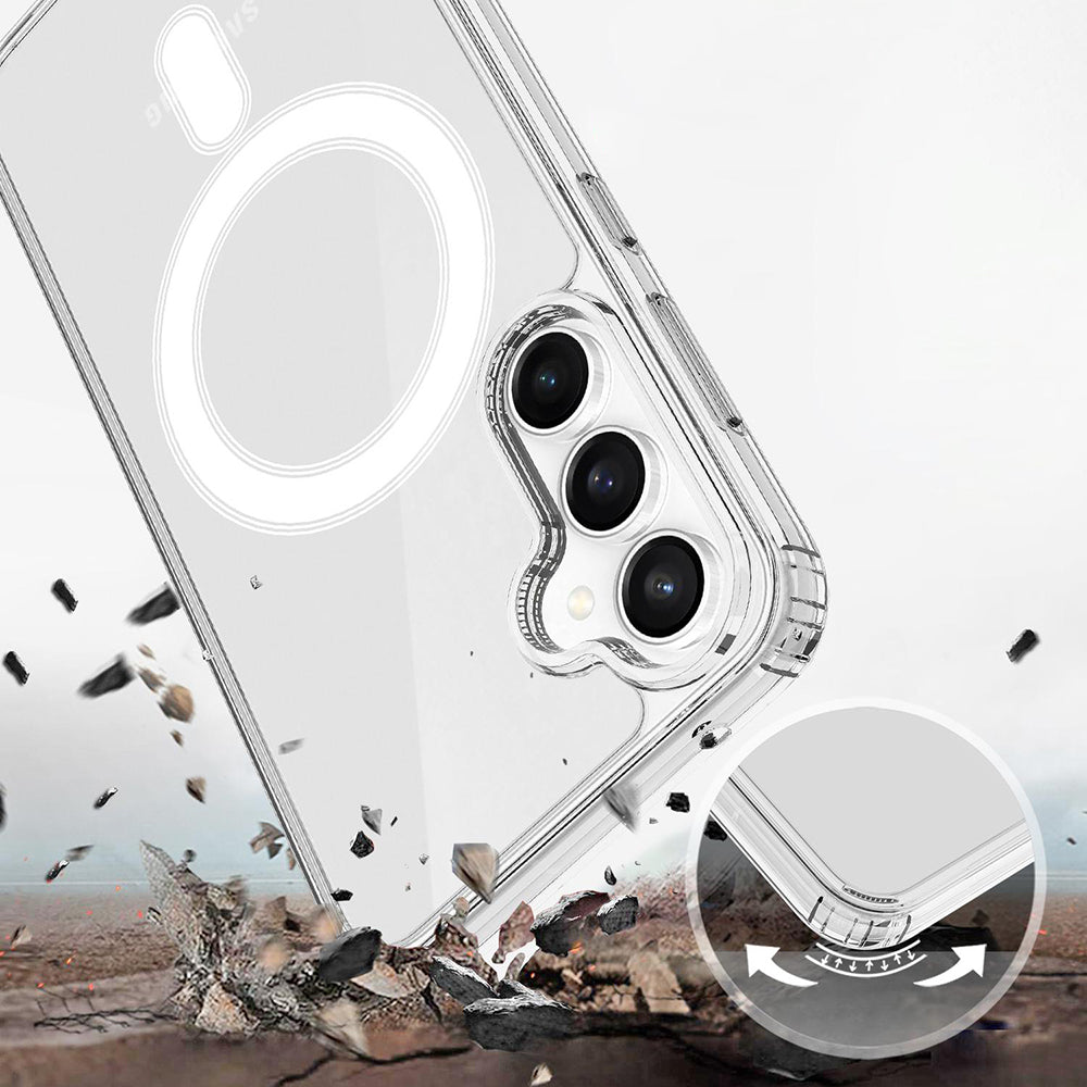 MagSafe-cover til Samsung Galaxy S26 FE S741, Techsuit, Pro, gennemsigtig