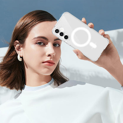 MagSafe-cover til Samsung Galaxy S26 FE S741, Techsuit, Pro, gennemsigtig