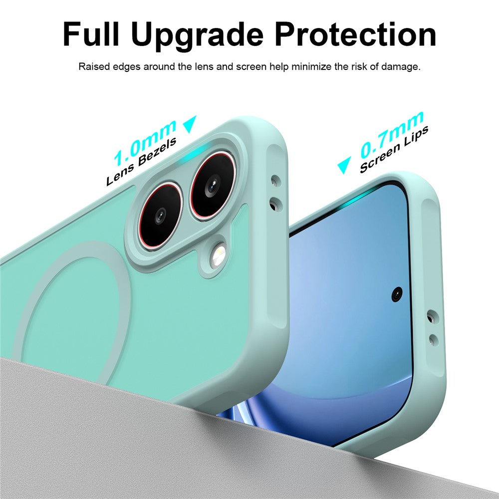MagSafe-etui til Samsung Galaxy S26 FE S741, Techsuit, HaloFrost II, Lysegrøn