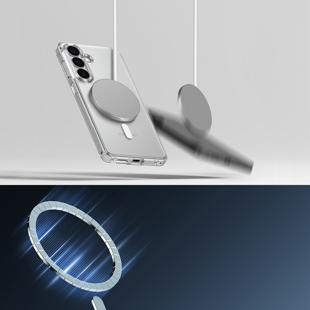 MagSafe cover til Samsung Galaxy S26 Plus, Ringke, Fusion, Mat Transparent