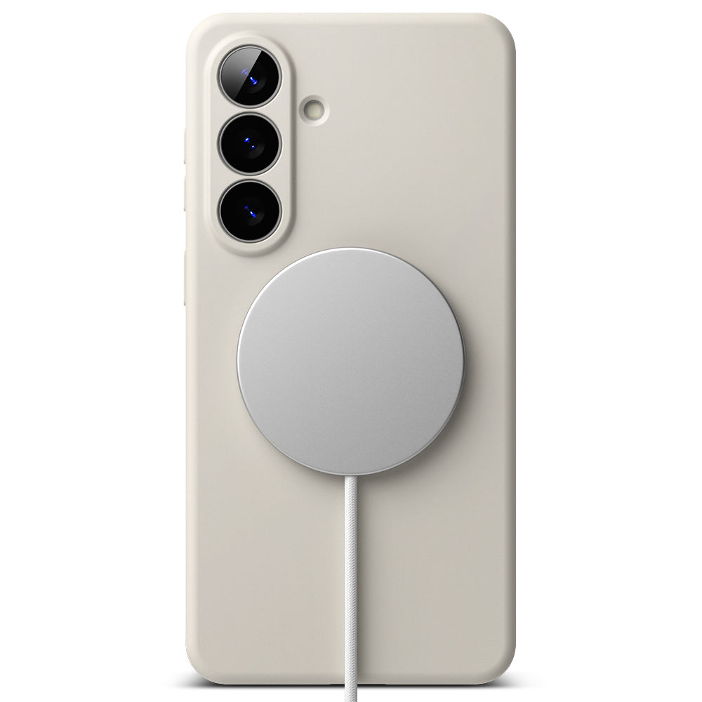 MagSafe cover til Samsung Galaxy S26 Plus, Ringke, Silikone, Creme
