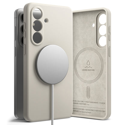 MagSafe cover til Samsung Galaxy S26 Plus, Ringke, Silikone, Creme