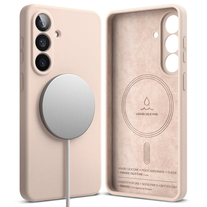 MagSafe cover til Samsung Galaxy S26 Plus, Ringke, Silikone, Pink