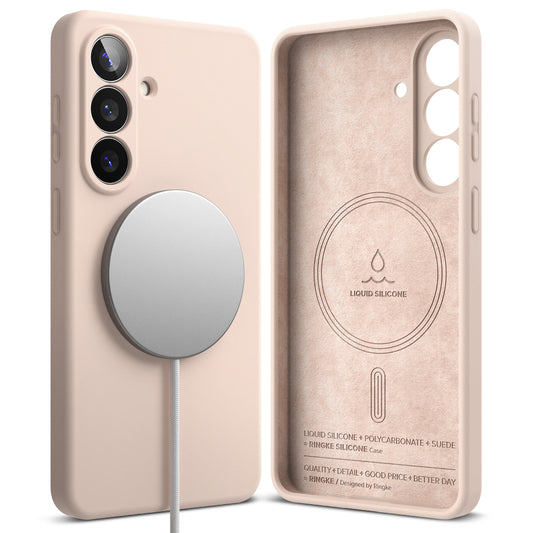 MagSafe cover til Samsung Galaxy S26 Plus, Ringke, Silikone, Pink