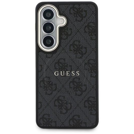 MagSafe-etui til Samsung Galaxy S26 Plus S947, Guess, 4G præget ring, sort