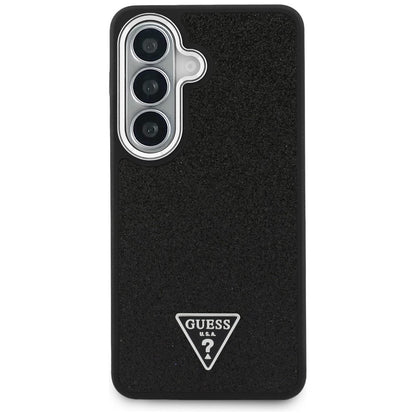 MagSafe-etui til Samsung Galaxy S26 Plus S947, Guess, Fast Glitter Triangle Logo, Sort